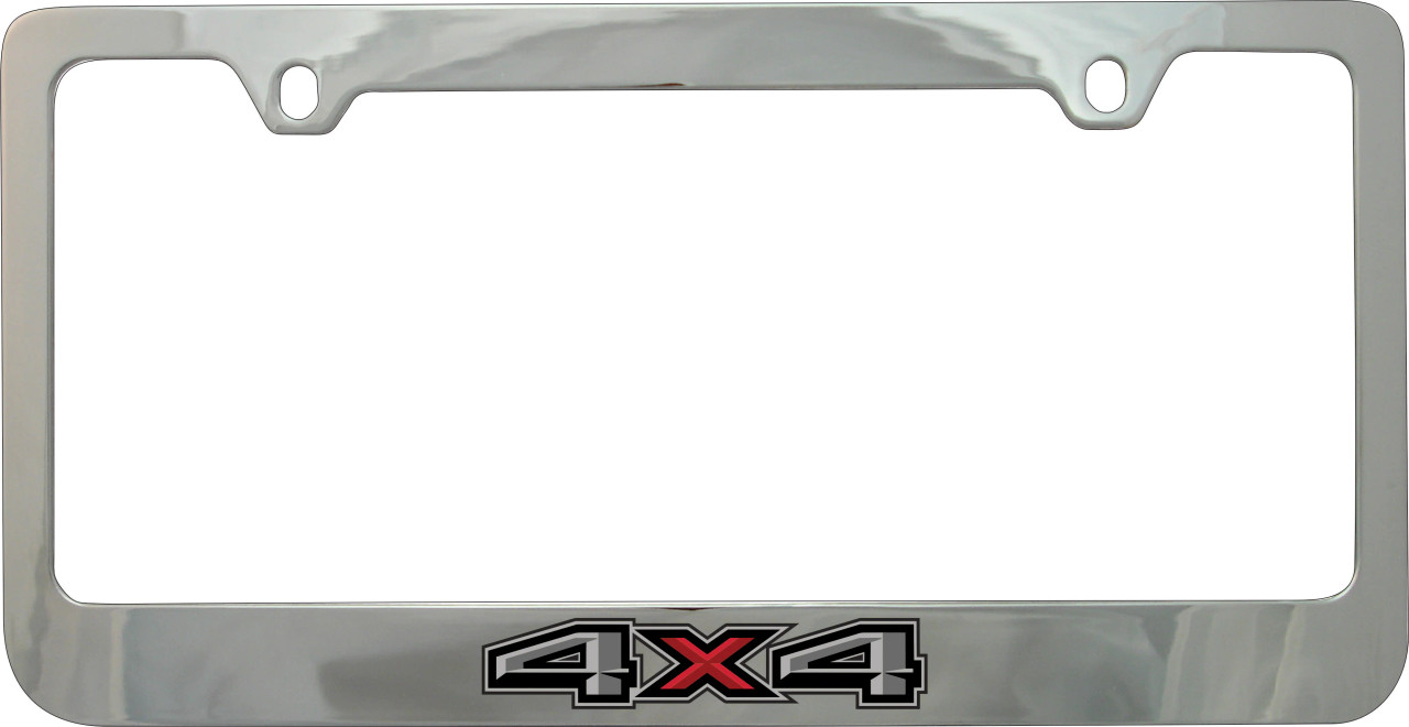 Ford 4X4 Chrome License Plate Frame - Color Logo (alt)