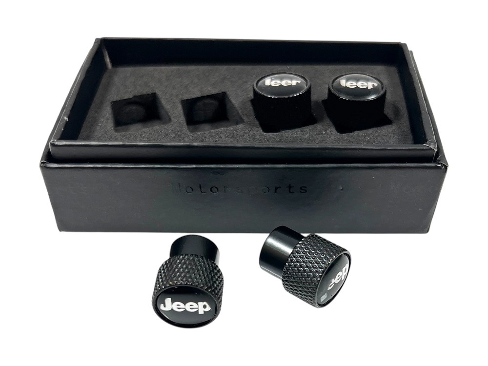 Jeep Black Metal Valve Stem Caps