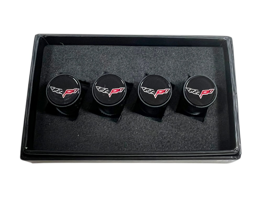 C6 Corvette Carbon Fiber Valve Stem Caps (in box)