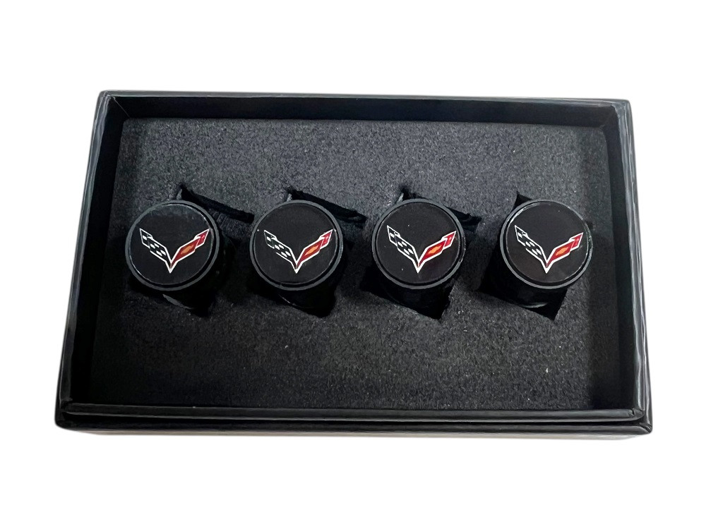 C7 Corvette Carbon Fiber Valve Stem Caps (in box)