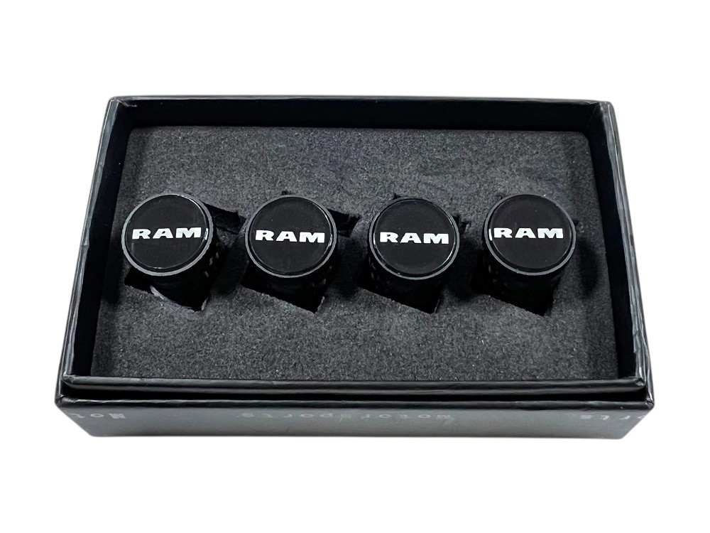 Dodge Ram Carbon Fiber Valve Stem Caps (in boc)