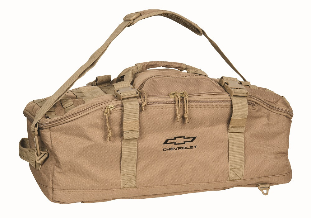 Chevrolet Bowtie Military Style Duffle Bag - Large (Tan)