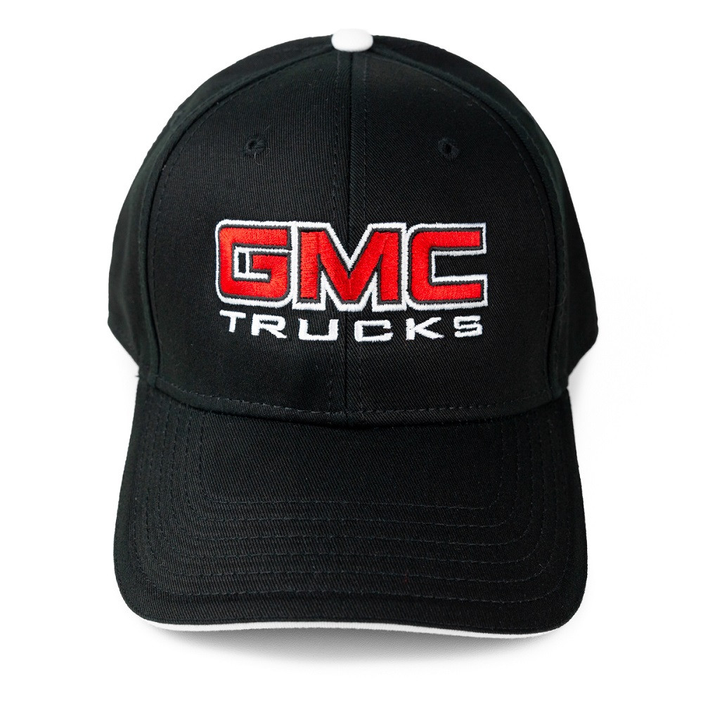 GMC Trucks Sandwich Brim Black Hat alt