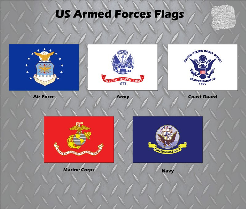 Billet US Armed Forces Badge - 2 Pc