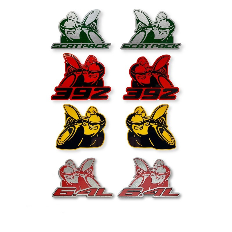Scat Pack Bee Acrylic Badge - 2 Color - (all logo choices)