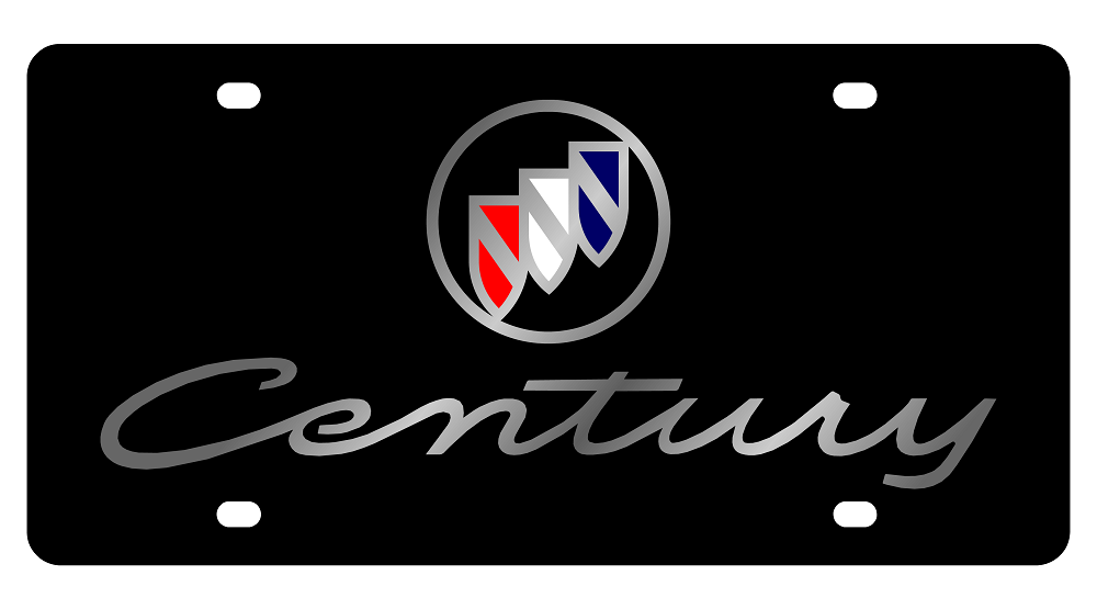 Buick Century Black License Plate
