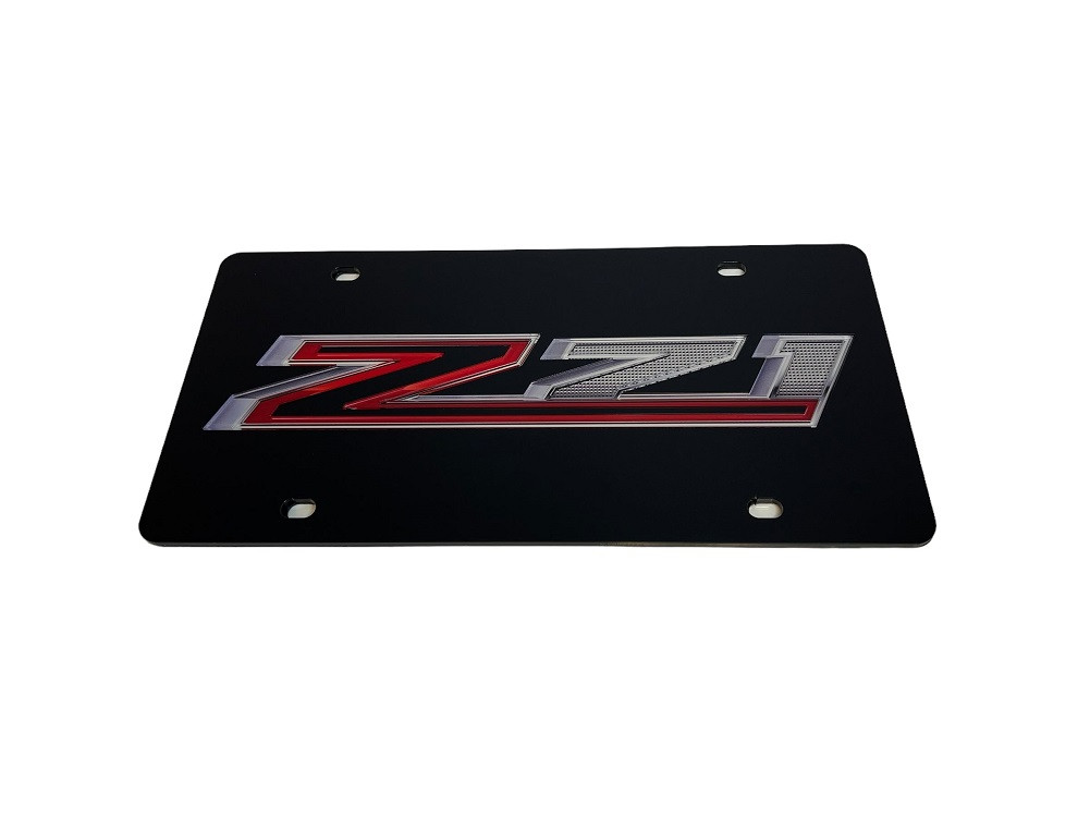 Chevrolet Z71 Black Acrylic License Plate