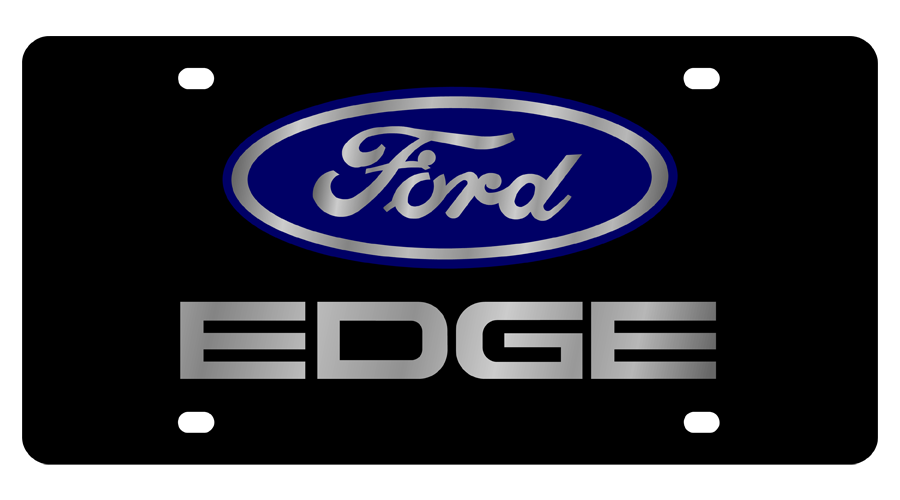 Ford Edge Black Acrylic License Plate