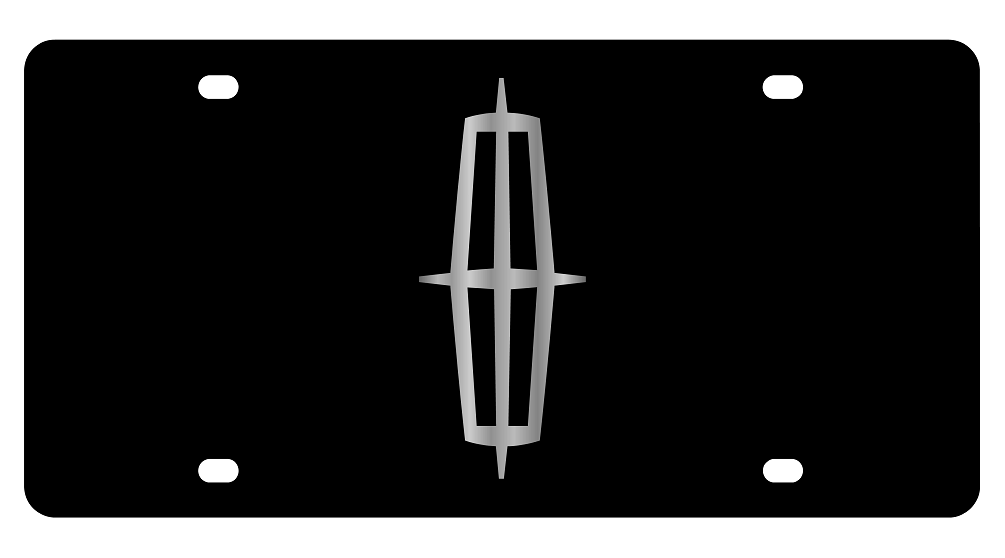 Lincoln Black Acrylic License Plate