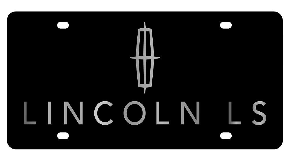 Lincoln LS Black Acrylic License Plate