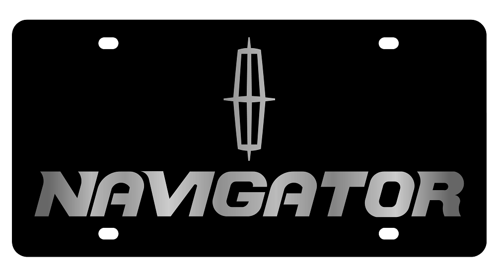 Lincoln Navigator Black Acrylic License Plate