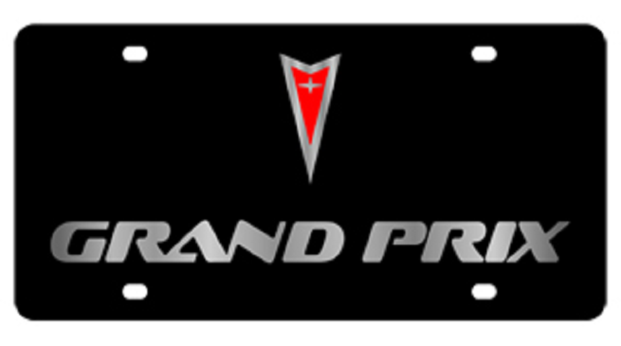 Pontiac Grand Prix Black Acrylic License Plate