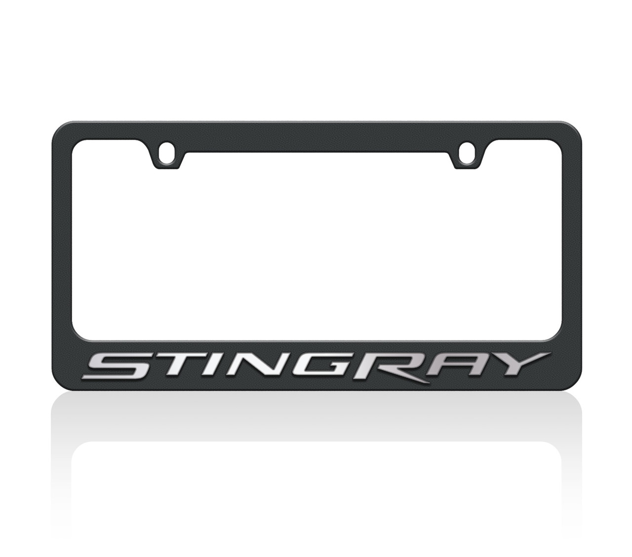 C7 Corvette Stingray Black License Plate Frame