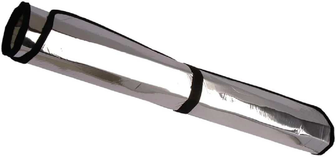 Custom Fit Roll Up Windshield Sun Shade - rolled up