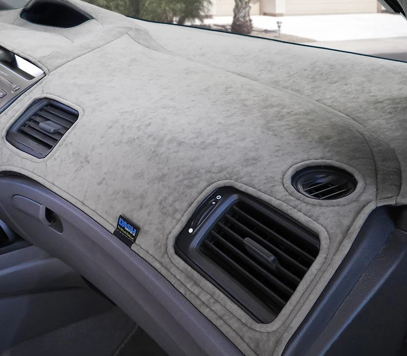 Custom Dash Covers - Brushed Suede - Charcoal - Zoom Alt 2