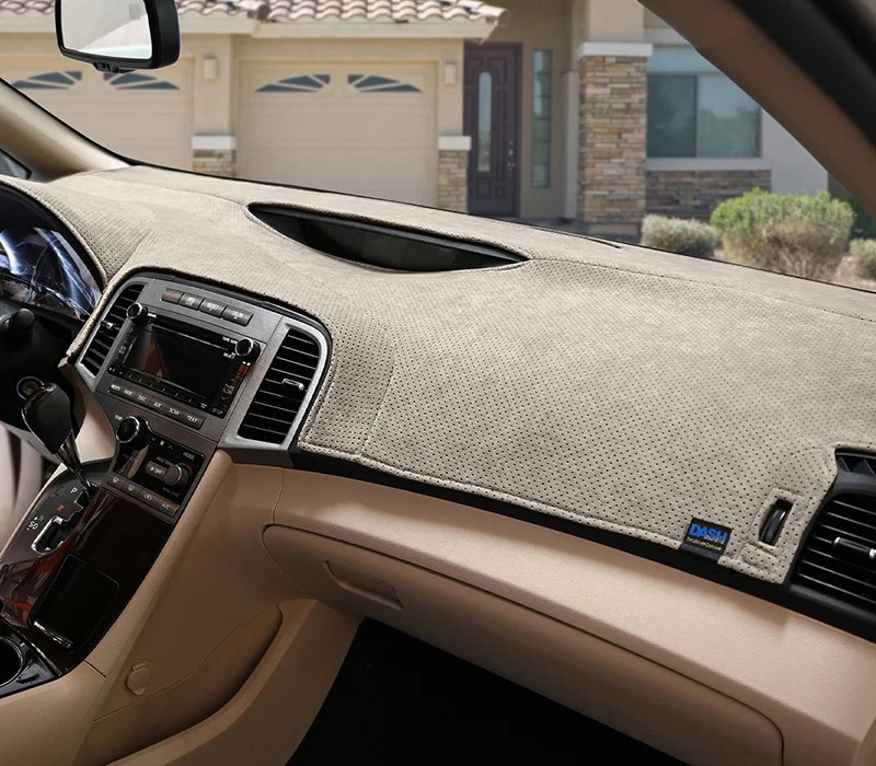 Custom Dash Covers - Sedona Suede - Taupe - Side View