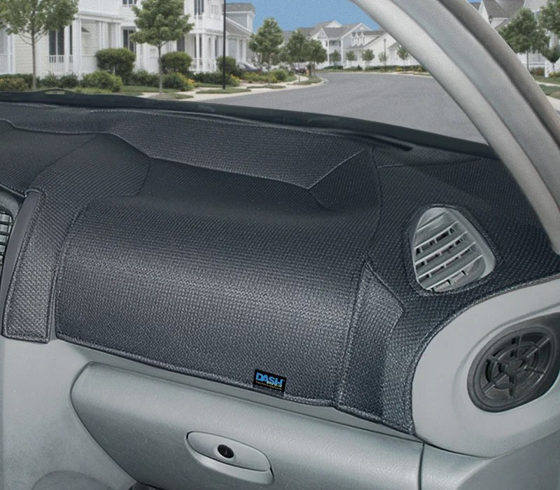 Custom Dash Covers - DashTex - Charcoal - Passenger Side Close Up