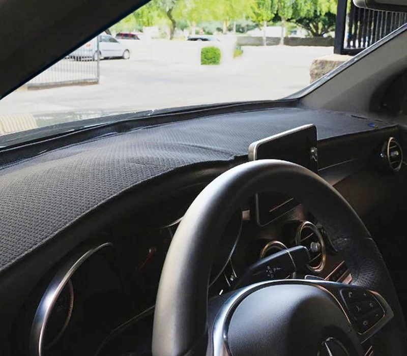 Custom Dash Covers - DashTex - Charcoal - In Mercedes