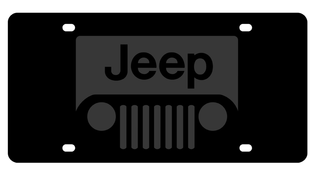 Jeep Grille Black Licensed Plate