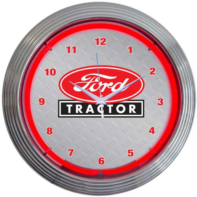 Ford Tractor Neon Clock Auto Gear Direct