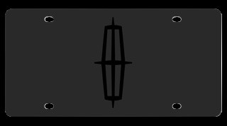 Lincoln Carbon Stainless Steel License Plate Auto Gear Direct