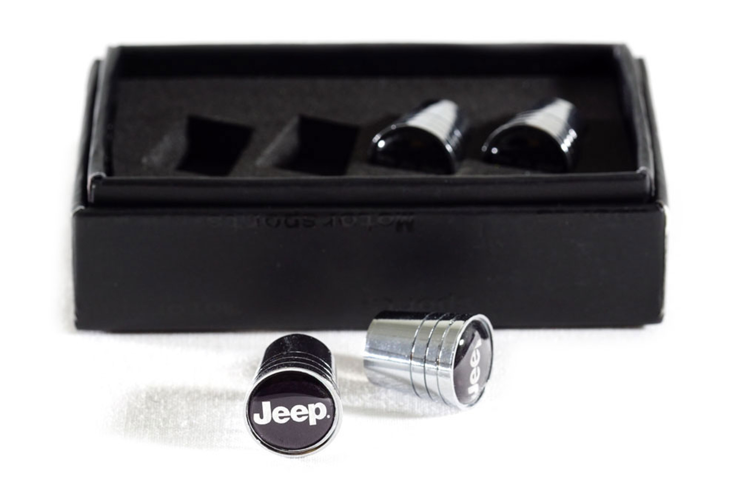 Jeep Lettering Metal Valve Stem Caps Auto Gear Direct