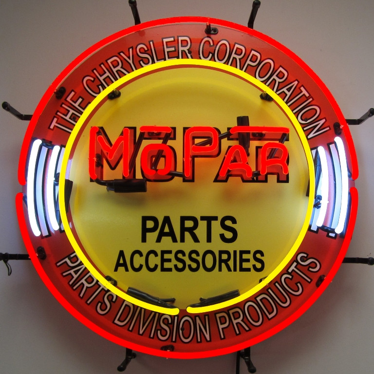 Mopar Parts Neon Sign Silkscreen Backing Auto Gear Direct