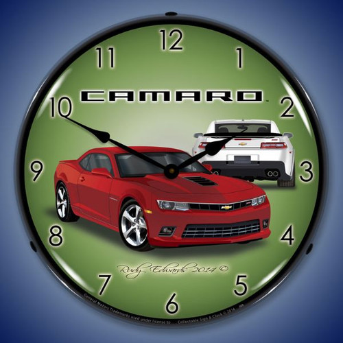 2014 SS Camaro Red Rock Clock