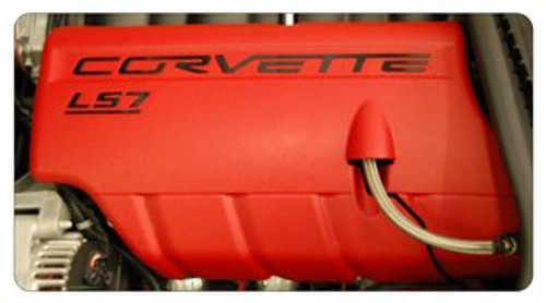 C6 Corvette LS7 Fuel Rail Black Letter Kit