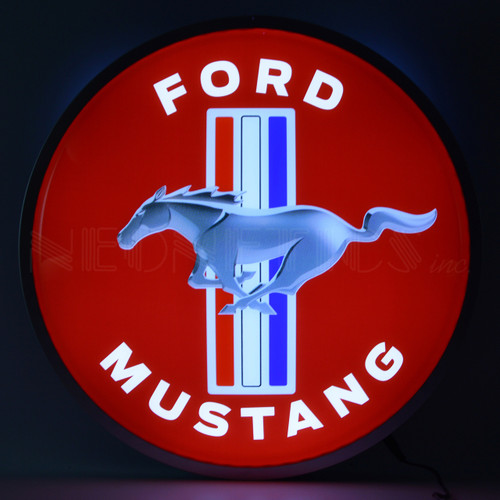 Ford Mustang Tri-Bar Backlit Sign