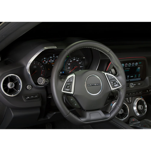 2016-2024 Camaro Billet Interior Knob Kit - CF Summit White inside