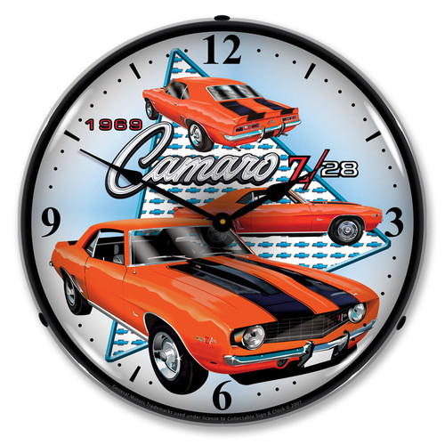 1969 Camaro Z28 Backlit Clock 1969 Camaro Z28 Backlit Clock
