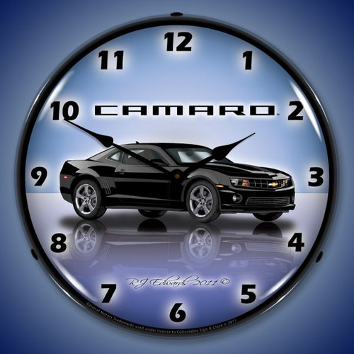 Camaro G5 Black Clock