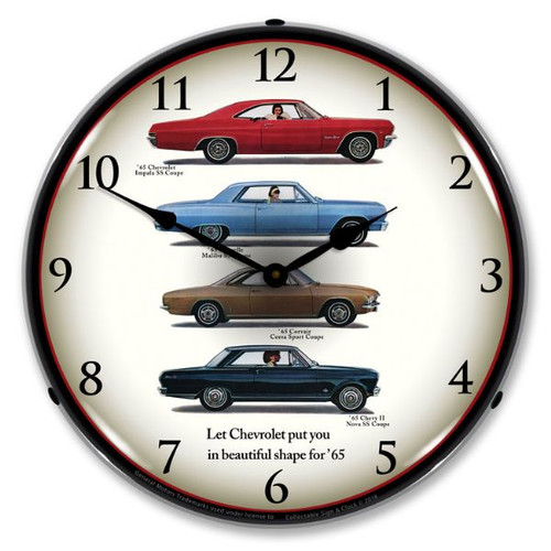 1965 Chevrolet Lineup Clock