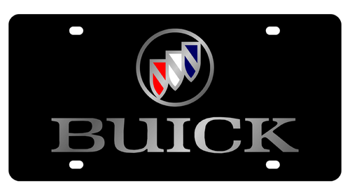 Buick Black Acrylic License Plate