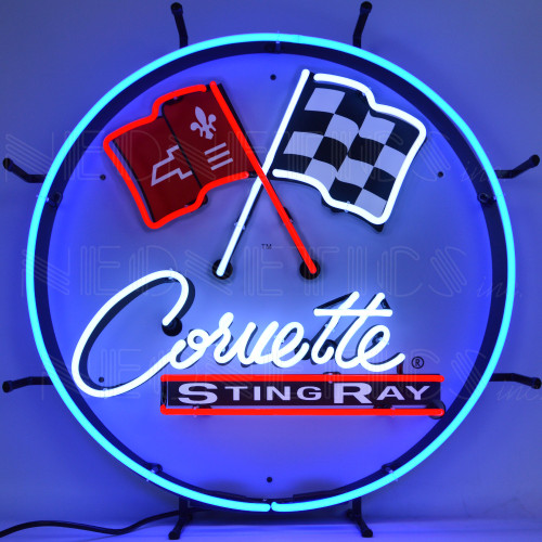 C2 Corvette Sting Ray Neon Sign