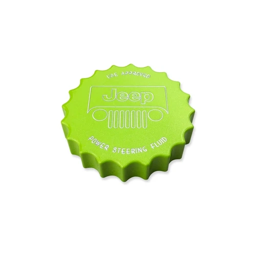 2007-2018 Jeep JK Billet Power Steering Cap (Jeep Windshield Logo shown)