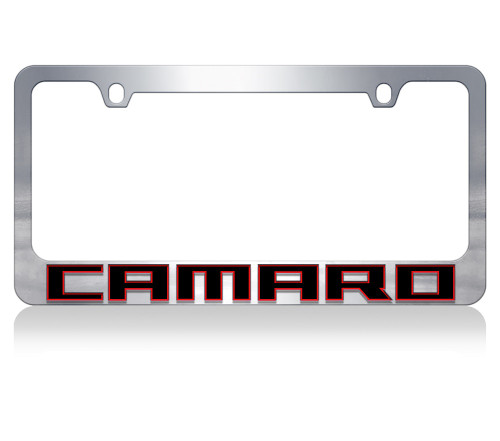 Camaro Redline Chrome License Plate Frame