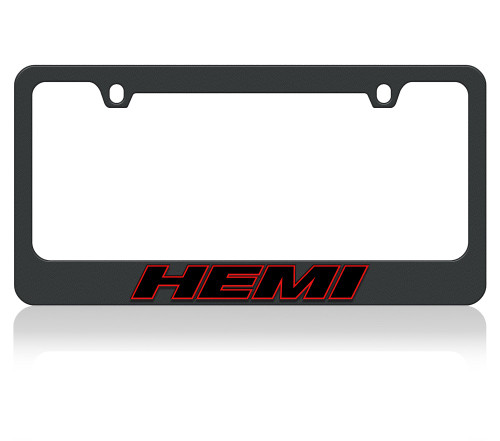 Hemi Redline Black License Plate Frame