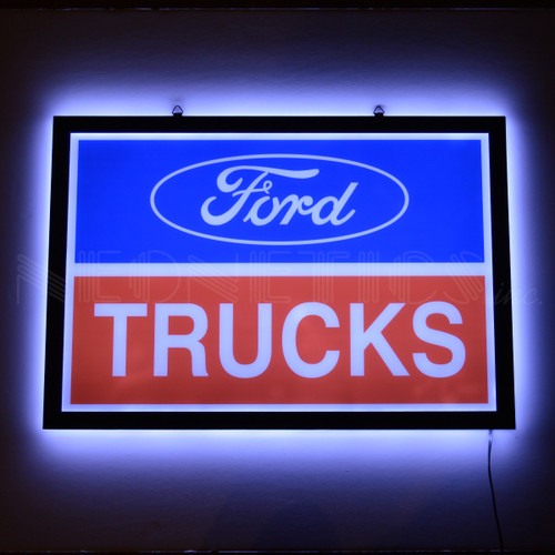 Ford Trucks Slim LED Sign (lit)