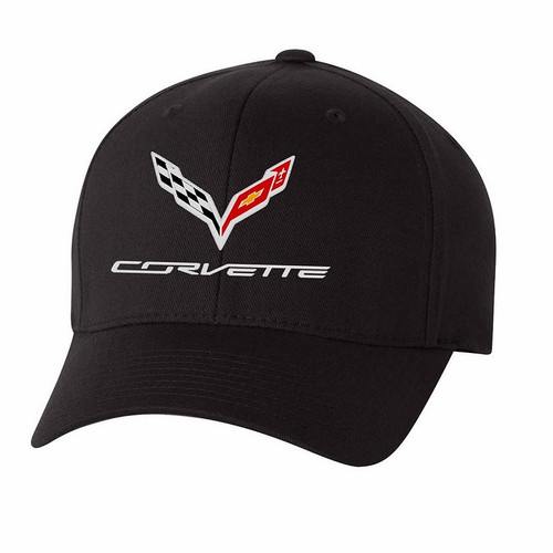 C7 Corvette Black Flex Fit Hat
