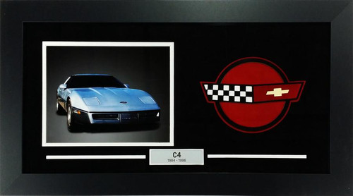 C4 Corvette Custom Framed Picture w/ Vette sample