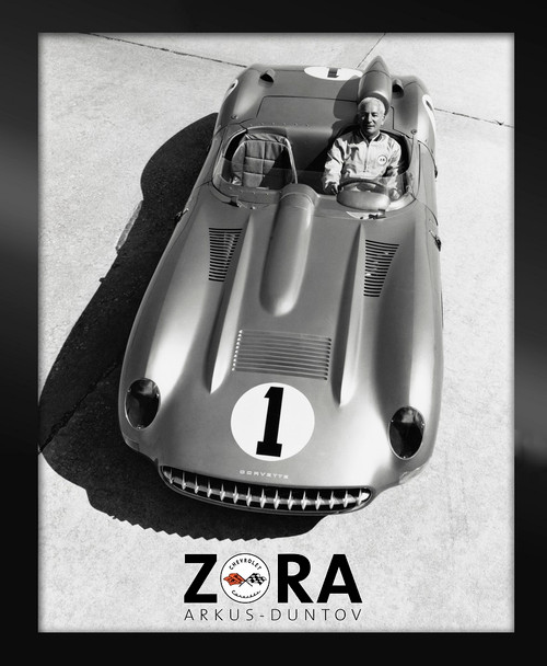 Zora C1 Corvette Race Car Framed Canvas Picture
