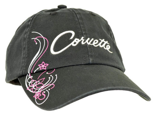 Women's Corvette Rhinestone Black Hat