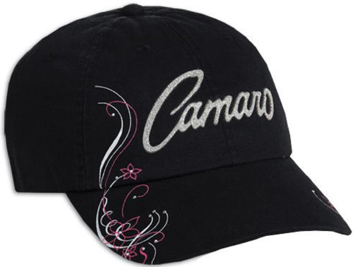 Women's Camaro Rhinestone Unstructured Black Hat