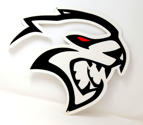 Dodge Hellcat Redeye Emblem Metal Sign