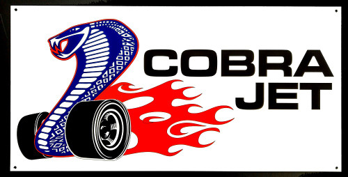 Ford Cobra Jet Emblem Metal Sign