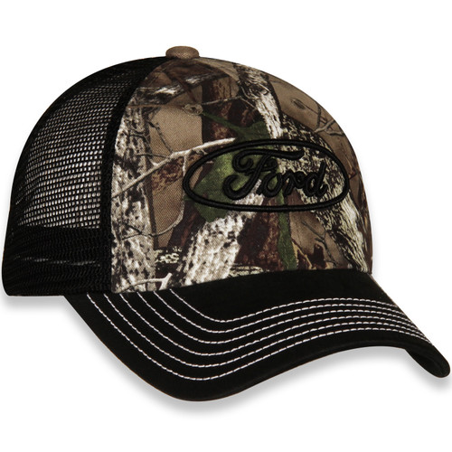 Ford Oval TrueTimber Camo and Black Hat (right)