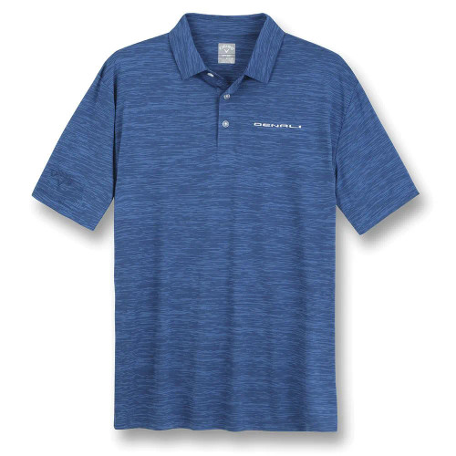 GMC Denali Broken Stripe Callaway Blue Polo Shirt