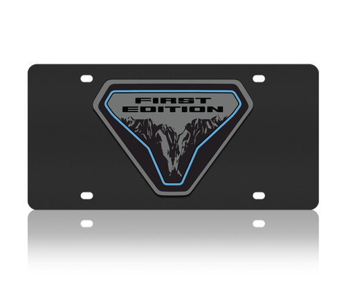 Ford Bronco Badlands Carbon Stainless Steel License Plate | Auto